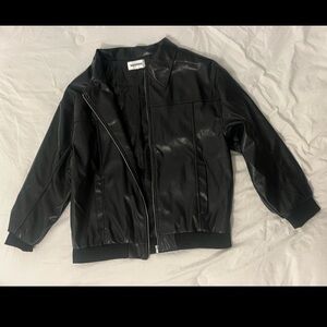 Women’s Black Faux Leather Jacket